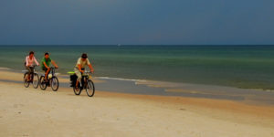 plaża rowery